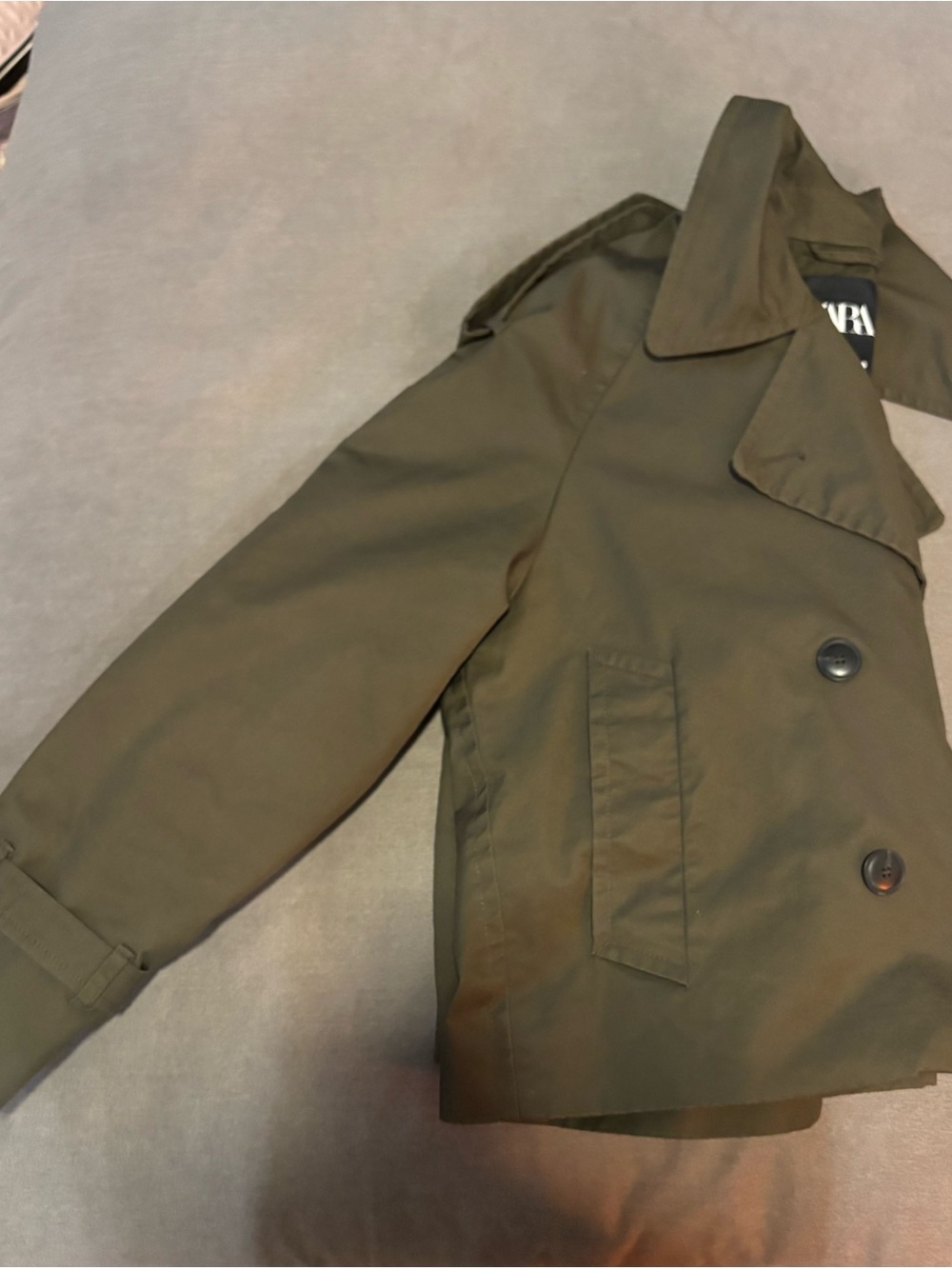 Zara cropped trench coat